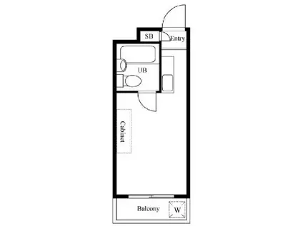 メゾン・ド・ソフォラ(ワンルーム/1階)の間取り写真
