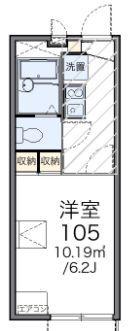 レオパレス鎌倉台(1K/2階)の間取り写真