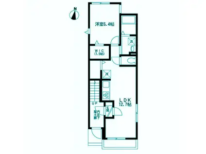 カーサ西大井(1LDK/1階)の間取り写真