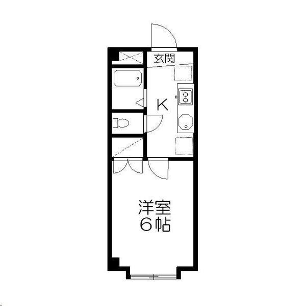 メゾンプラネット台原(1K/3階)の間取り写真