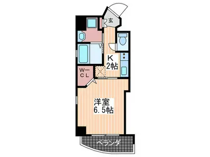 ステイサム西十日市(1K/7階)の間取り写真