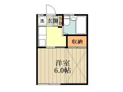 メゾンアマミヤ(1K/1階)の間取り写真