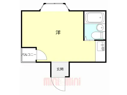 アルトビノ花川(ワンルーム/4階)の間取り写真