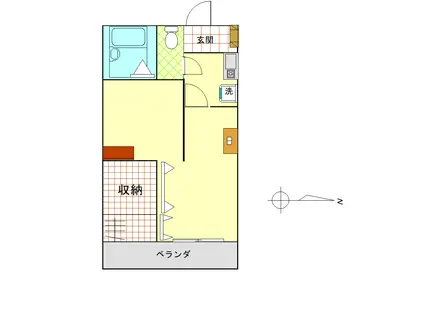 コート・ピアリッジ(2SK/4階)の間取り写真