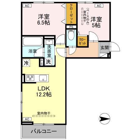 9COLORS(2LDK/3階)の間取り写真