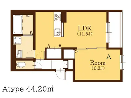 昭和町 2026年3月完成(1LDK/3階)の間取り写真