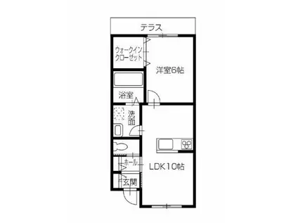 LIVESTYLE(1LDK/1階)の間取り写真