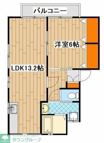 セジュールFX(1LDK/1階)の間取り写真