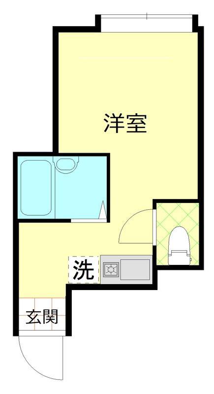 リプロン南馬込(ワンルーム/1階)の間取り写真