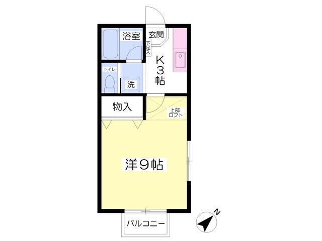 AP.GEORGE(1K/2階)の間取り写真