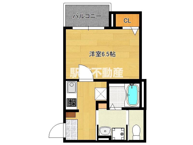 ROBOT HOME井尻III(1K/1階)の間取り写真