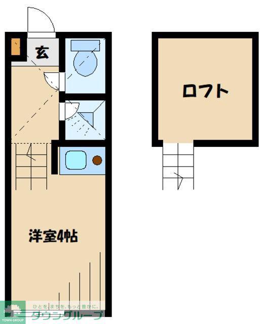 トレカーサ千歳烏山(ワンルーム/1階)の間取り写真