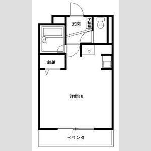 グリーンヒルイトウ(ワンルーム/3階)の間取り写真