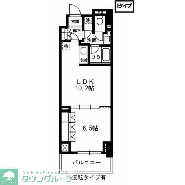 レジディア杉並方南町(1LDK/3階)の間取り写真
