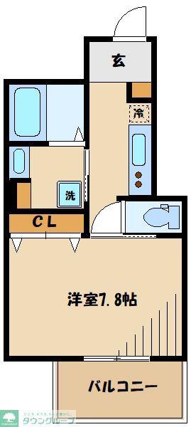 プリンス町田(1K/1階)の間取り写真