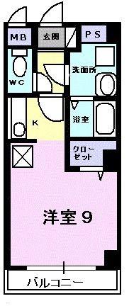 クレスト20(1K/2階)の間取り写真