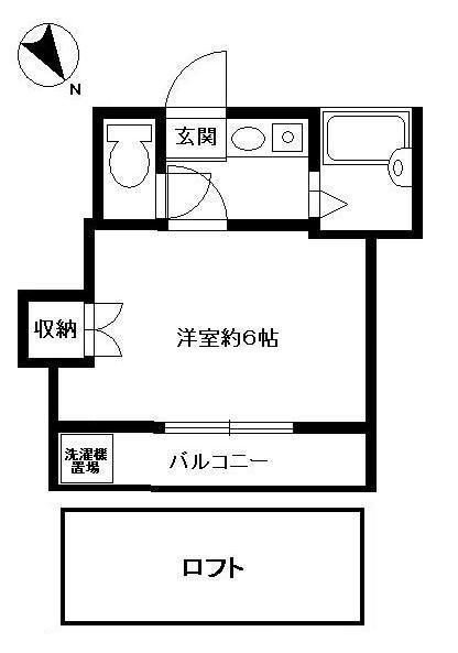 メゾン21堅粕(1K/2階)の間取り写真