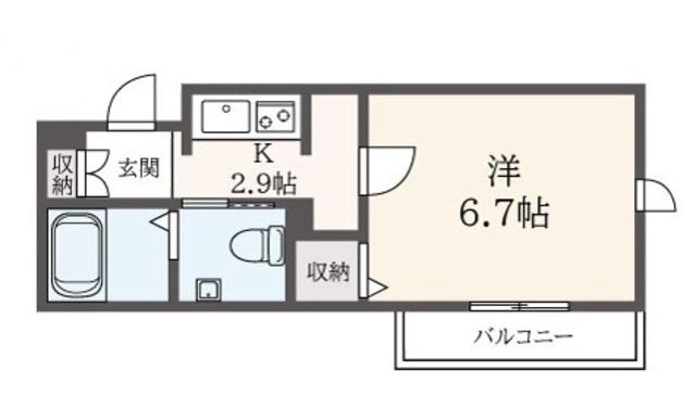 フォンテーヌ永福(1K/3階)の間取り写真