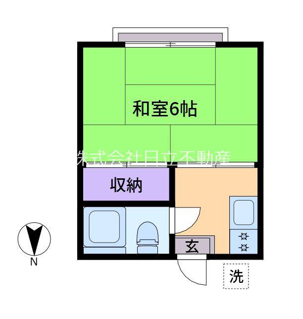 リンデンハイム(1K/1階)の間取り写真