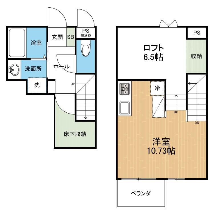 グランツ壺川(ワンルーム/1階)の間取り写真