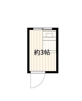 林ビル(ワンルーム/1階)の間取り写真