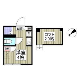 ハーモニーテラス根岸IV(ワンルーム/1階)の間取り写真