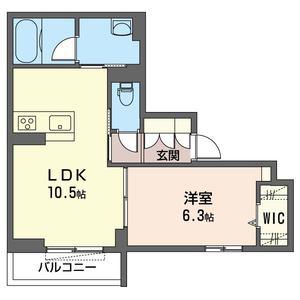 グランレーヴ大宮西(1LDK/3階)の間取り写真