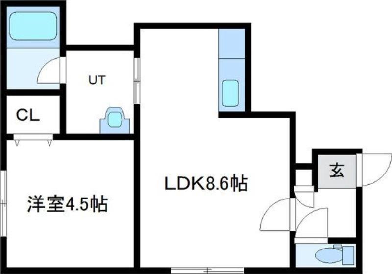 セントニア919A(1LDK/2階)の間取り写真