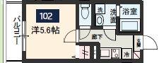 MELDIA八千代市八千代台北1丁目A(1K/1階)の間取り写真