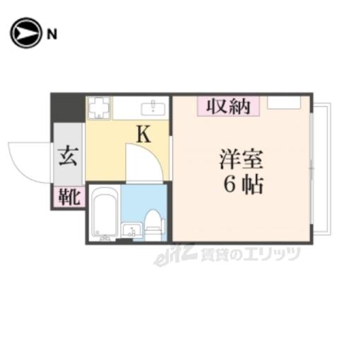 KTマンション(ワンルーム/2階)の間取り写真