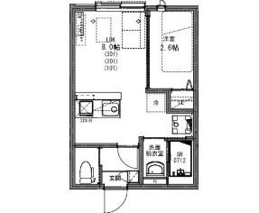 KEIAI RESIDENCE 新柏II(1LDK/2階)の間取り写真