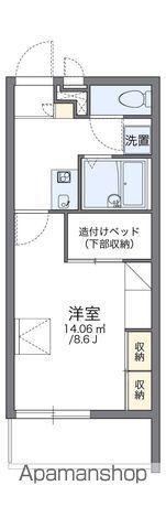 レオパレススリーアローズ(1K/1階)の間取り写真