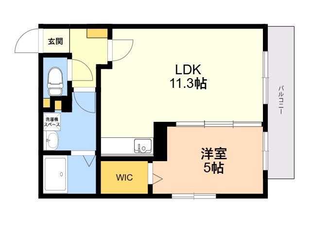 シャルマン エム(1LDK/3階)の間取り写真
