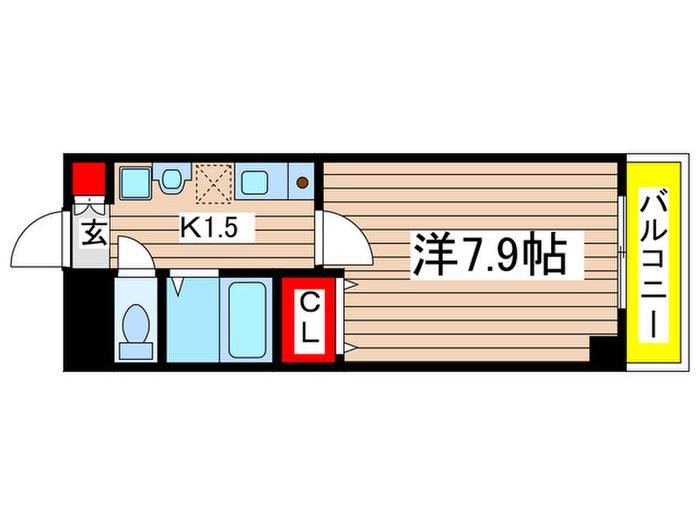 プリミエール御器所(1K/4階)の間取り写真