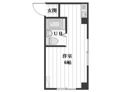 ジュネス60(ワンルーム/4階)の間取り写真