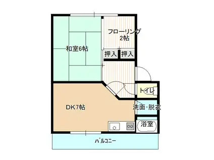 リノベール王子(1SDK/1階)の間取り写真