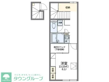 レオパレスグランデ(1K/2階)の間取り写真