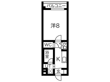 CITY連坊ステーションコート(1K/2階)の間取り写真
