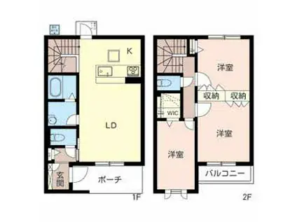 アマービレ泉ヶ丘(3LDK/1階)の間取り写真