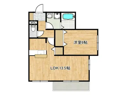 メゾン・ド・エスポワール(1LDK/3階)の間取り写真