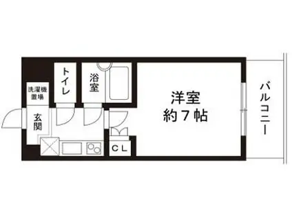 サンロード・スクエア・ショウワ(1K/10階)の間取り写真