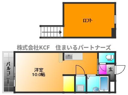 シャント国分(ワンルーム/1階)の間取り写真