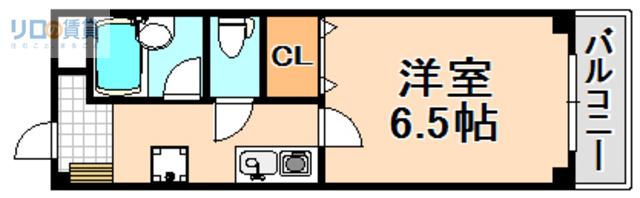 ソレイユ新伊丹(1K/1階)の間取り写真