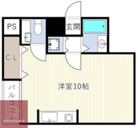 ドゥマン梅田(ワンルーム/6階)の間取り写真