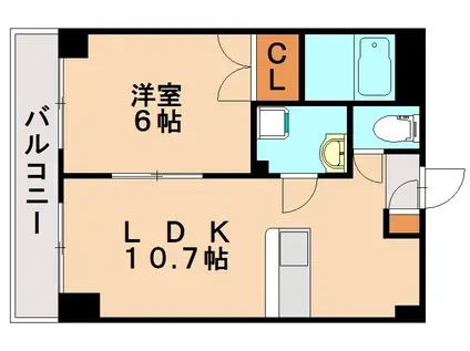 リッシュ・アヴェニール(1LDK/5階)の間取り写真