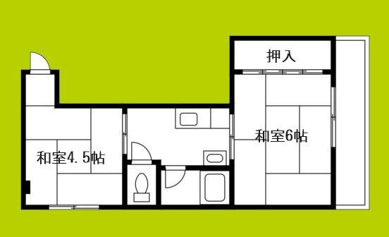 コンラッド深江橋(2DK/5階)の間取り写真