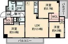 ウーリィパレス大森(3LDK/2階)の間取り写真