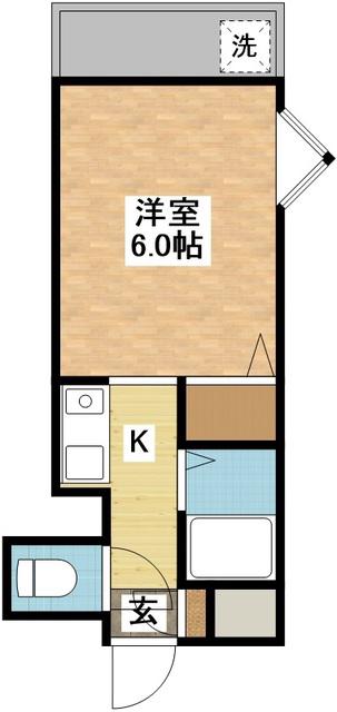 メゾンエスポワール家野町(ワンルーム/3階)の間取り写真
