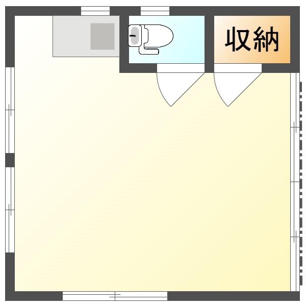 コーポNK(ワンルーム/1階)の間取り写真