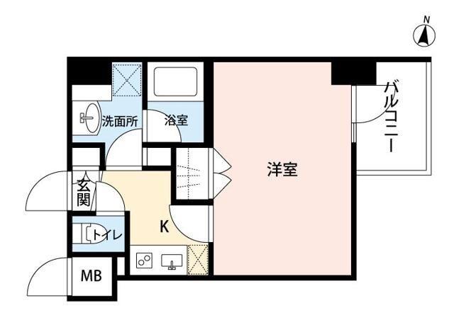 アビタ住吉(1K/5階)の間取り写真